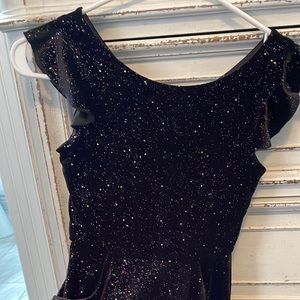 Velvet dress with pockets and all the sparkle